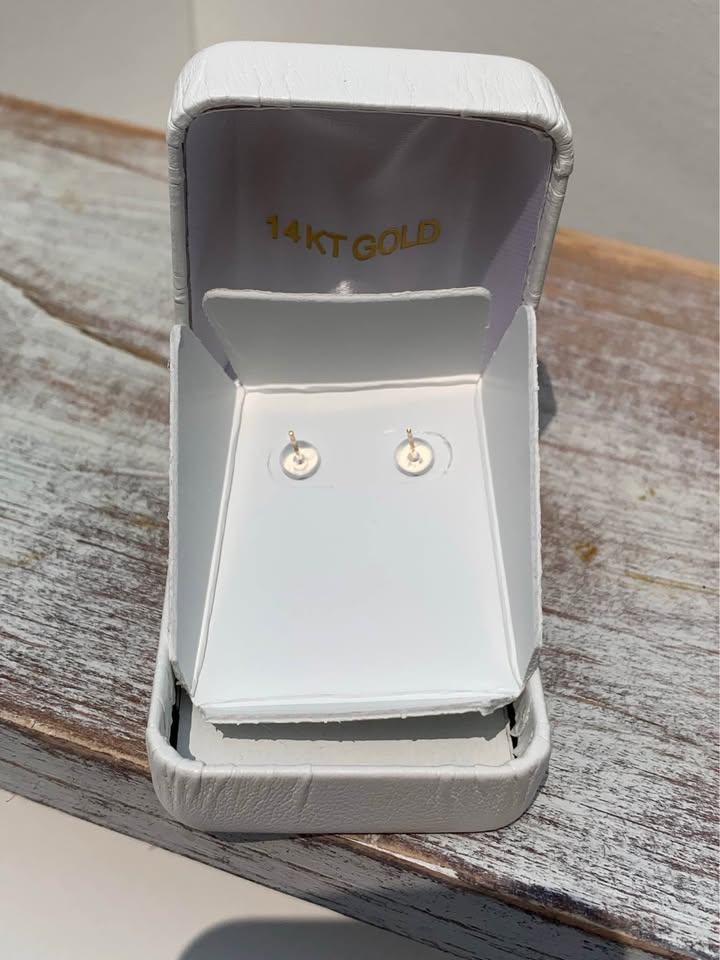 14K Gold 1.5 CTW Moissanite Stud Earrings
