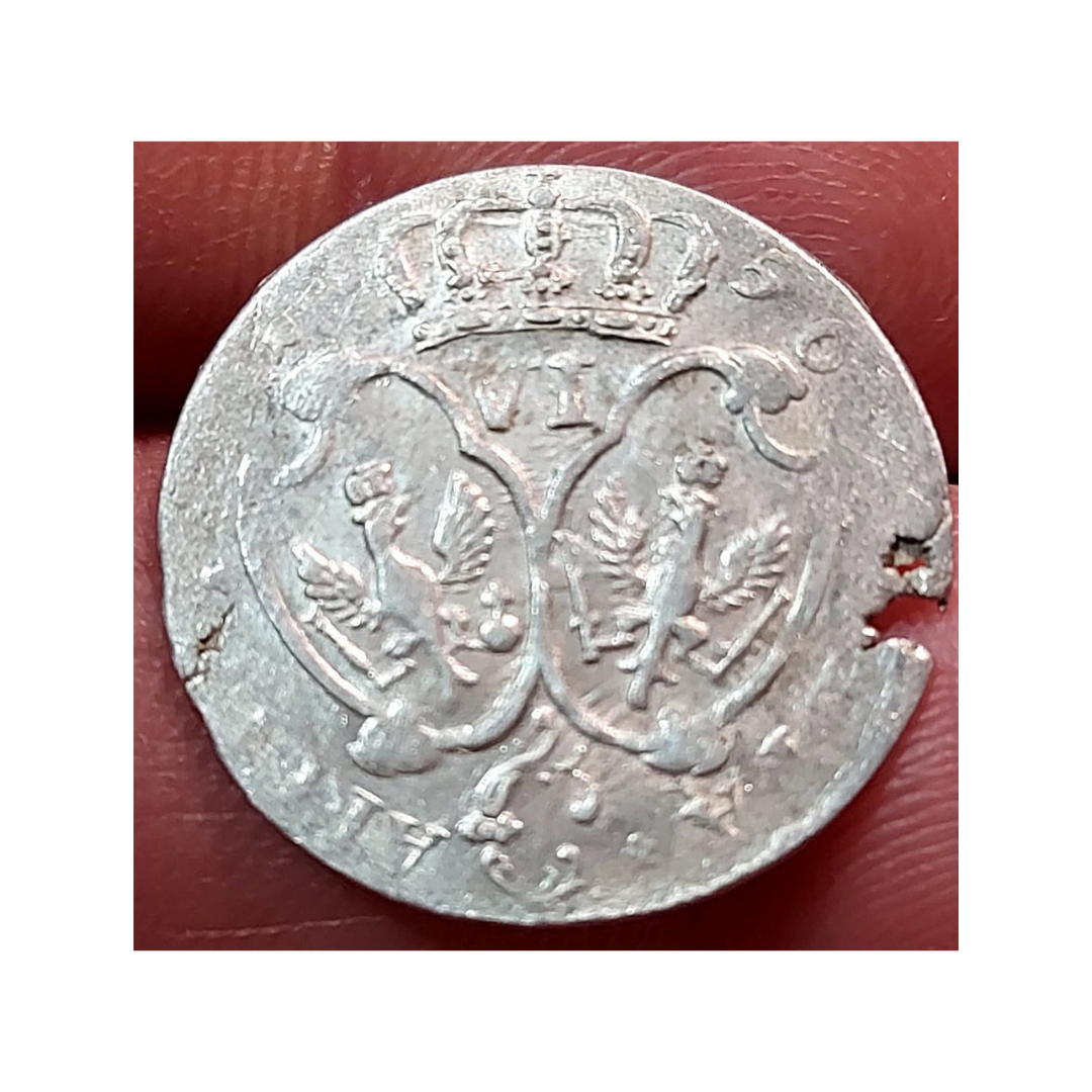 Kingdom of Prussia Silver 6 Groschen of Frederick II "The Great" (1756)
