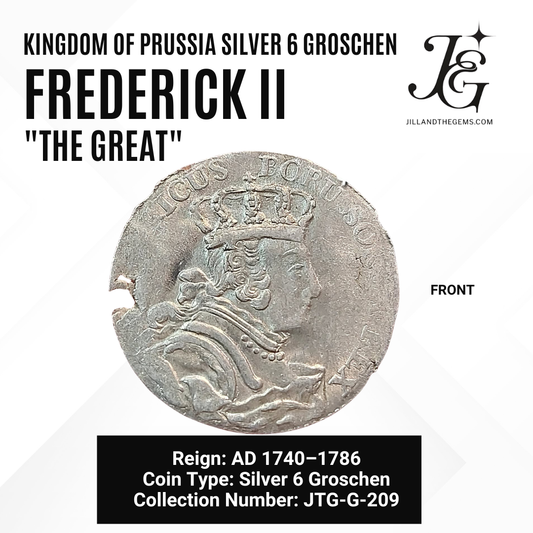 Kingdom of Prussia Silver 6 Groschen of Frederick II "The Great" (1756)