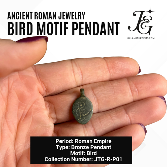Roman Empire Bronze Bird Motif Pendant