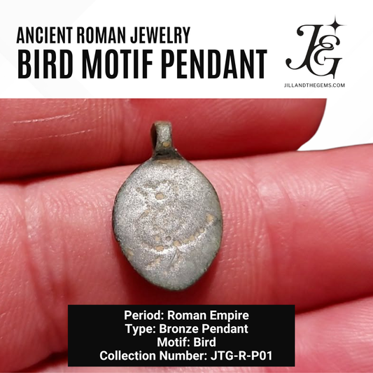 Roman Empire Bronze Bird Motif Pendant