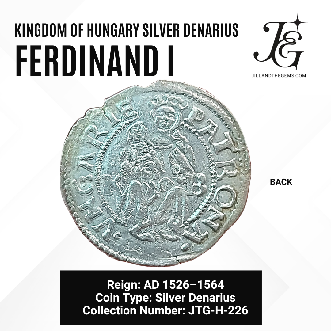 Kingdom of Hungary Silver Denarius of Ferdinand I (AD 1526–1564)