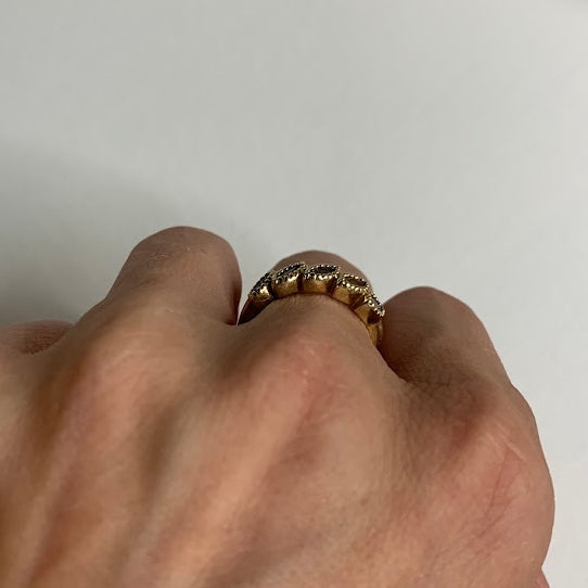 Vintage 10K Gold Multi-Gemstone Ring | 2.59g | Size 7