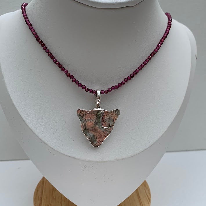 Handmade .999 Fine Silver Jaguar Pendant | Pink CZ Eyes