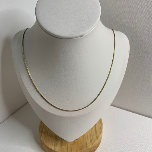 Solid 14K Gold Snake Chain Necklace | 20" | 1mm | 4.28g