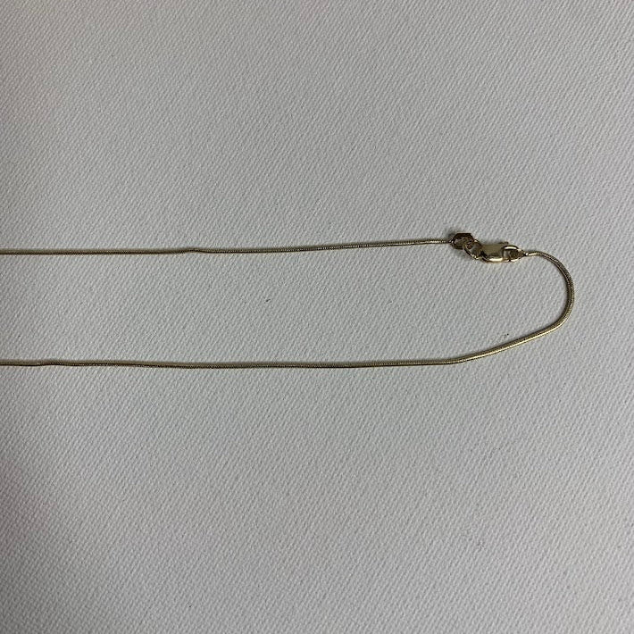 Solid 14K Gold Snake Chain Necklace | 20" | 1mm | 4.28g