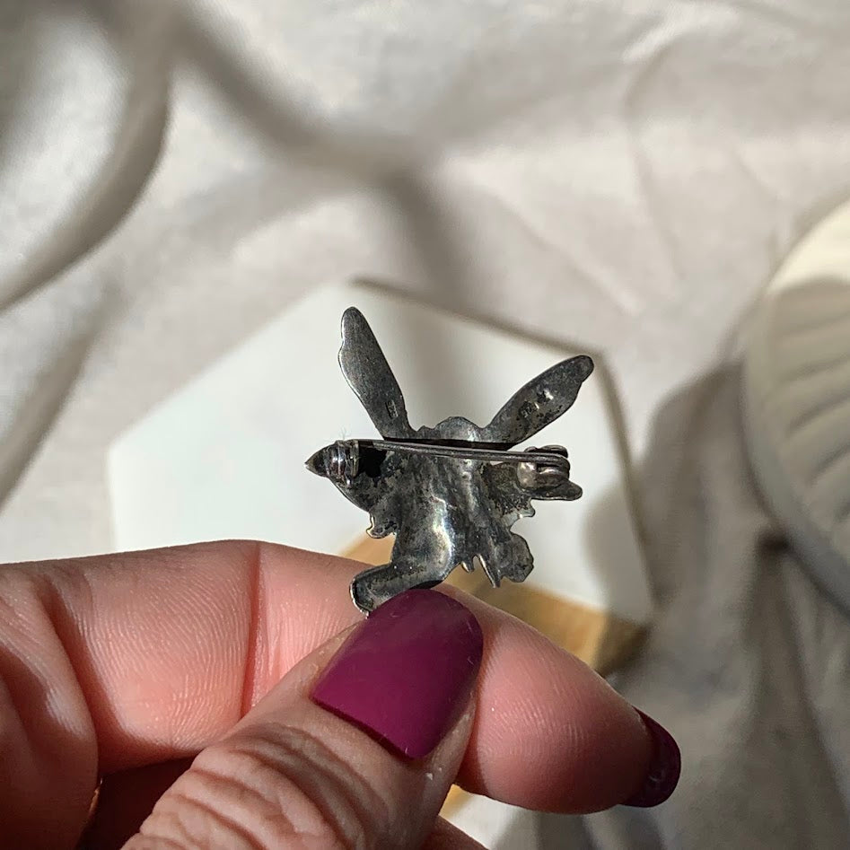 925 Sterling Silver Fairy Pin Brooch