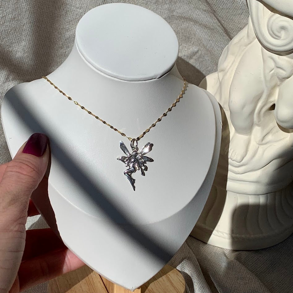 Sterling Silver Fairy Pendant