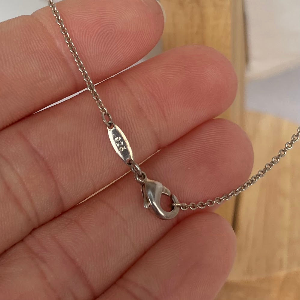Vintage Authentic Tiffany & Co. 925 Sterling Silver Chain – 18”