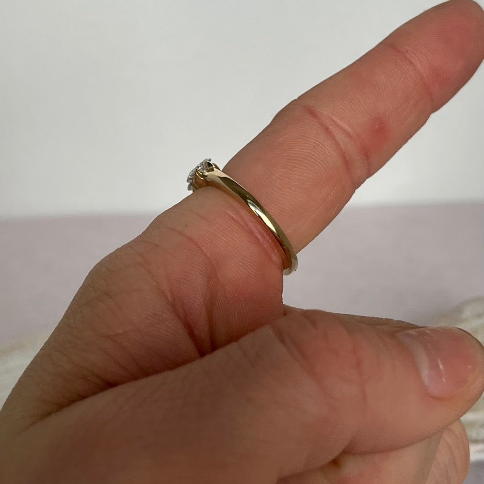 10K Solid Gold Oval Moissanite Half Tennis Ring – 2.7 CT