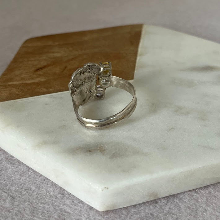 Studio Made Greek Goddess Fine Silver Ring