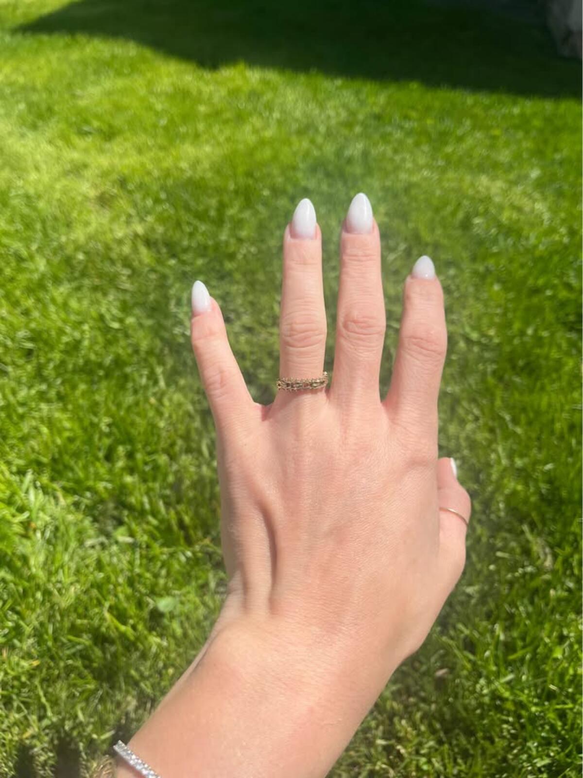 Vintage 14k Gold Chain Ring - Size 6.5 - 2.36g
